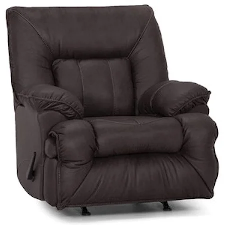 Rocker Recliner with Pillow Arms